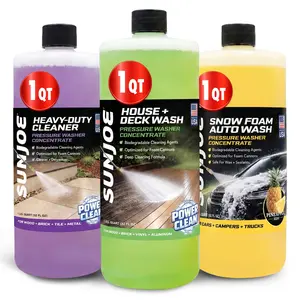 Sun Joe 3 Pack Pressure Washer Concentrate Formula, Biodegradable Detergent Trio, ASST3Q