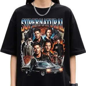 Supernatural Castiel Team Tee - Official TV Show Unisex Cotton Shirt