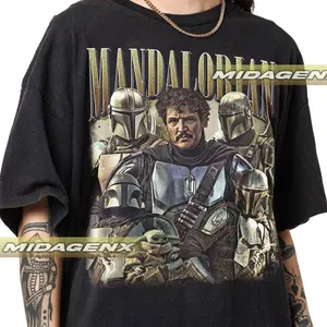 Limited Pedro Pascal Mandalorian Vintage T-Shirt, Gift For Women and Man Unisex T-Shirt