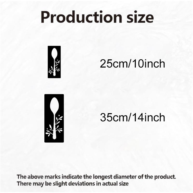 1pc Spoon & Branch Metal Wall Art, Spoon & Branch Statue Mural, Perfect for Kitchen, Pantry, Culinary Wall Decor, Housewarming Decor, Ideal Gift for Chefs