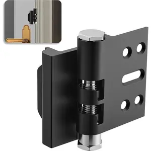 Door Reinforcement Lock - High  Door Lock for  Safe &  ,  Guard for Inward Swinging Doors (Black)
