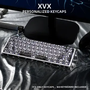 XVX Venom Metal Texture Translucent ABS&PC Artisan 61 / 120keys Keycap Set （only keycap, not include a keyboard）