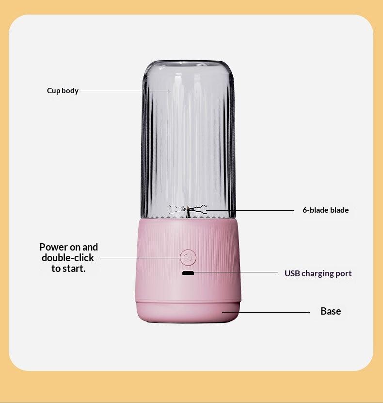 Portable Mini Smoothie Blender With Charging Feature