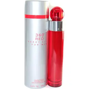 Perry Ellis 3.4 oz 360 Red Eau De Toilette Spray for Men, Ideal for Everyday Wear, Daily Use