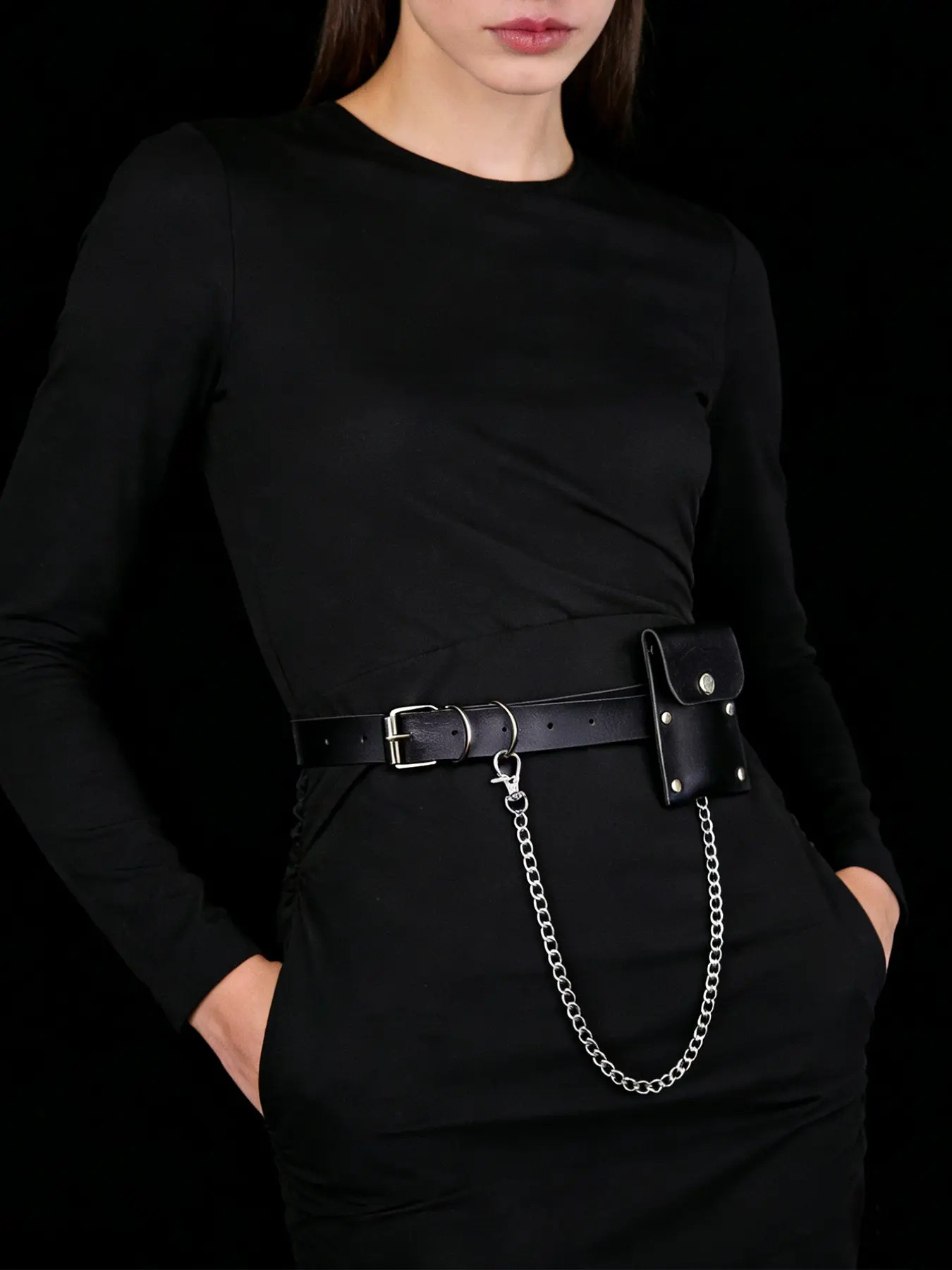 Women Fashion Gothic Clothing Belt Street Style Punk Waistband Women Trend Punk Waist Belt Decoration Female Street Style  main image 2