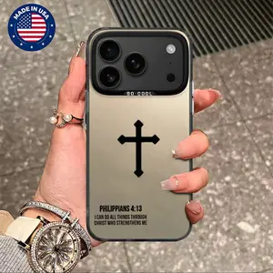 Philippians 4:13 Cross I CAN DO ALL THINGS THROUGH CHRIST WHO STRENGTHENS ME  Aesthetic Design Pattern Casing For iphone 17 16 15 14 13 12 11 7 8 Plus ProMax AIR Samsung S22 S23 S24 S25 PLUS ULTRA Flaunt Mobile Phone CaseHard TPU PET PC Black Shockproof