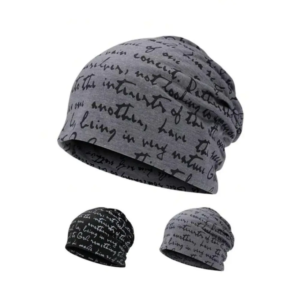 Unisex Lightweight Thin Windproof Letter Classic Beanie - 1-Size Snug Ear Pile Cap, Comfortable Warm Headwear for Women's Autumn and Winter Daily Cold Weather Use, Stylish Beanies Accessory, Lightweight Beanie,summervibes Chic Outerwear