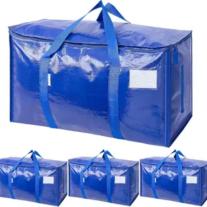 24 Gallon Large Capacity Storage Bags Heavy Duty Waterproof Moving Bags with Reinforced Handles for Home Organization Dorm Travel Moving