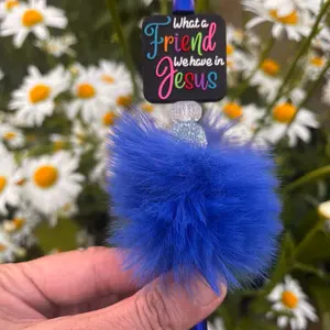 Fuzzy, Beaded focal pen.