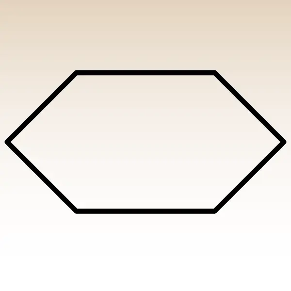 Irregular Hexagon Cookie Cutter