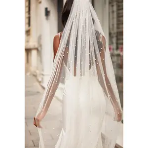 Celestial Pearl Veil - Ivory