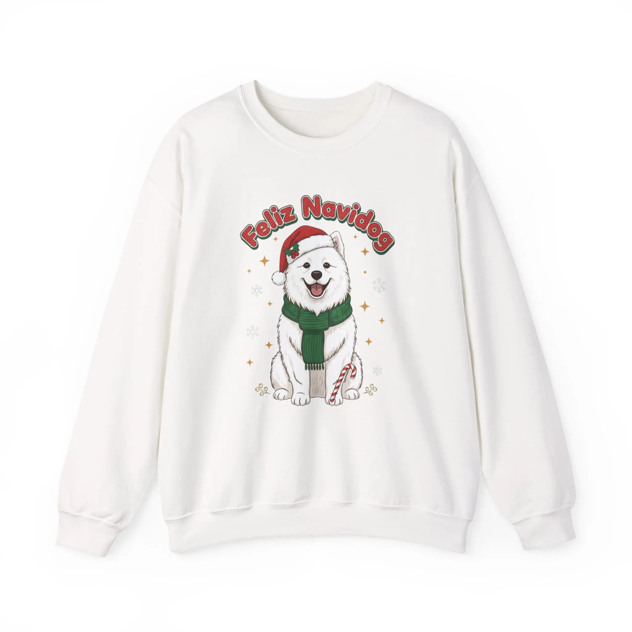 Christmas Samoyed Dog Crewneck Sweatshirt | Holiday Dog Sweatshirt