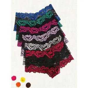 6PcsFloralLaceBriefs,See-throughIntimatesPanties,Women'sSexyLingerie&Underwearthongsunderwearwomen