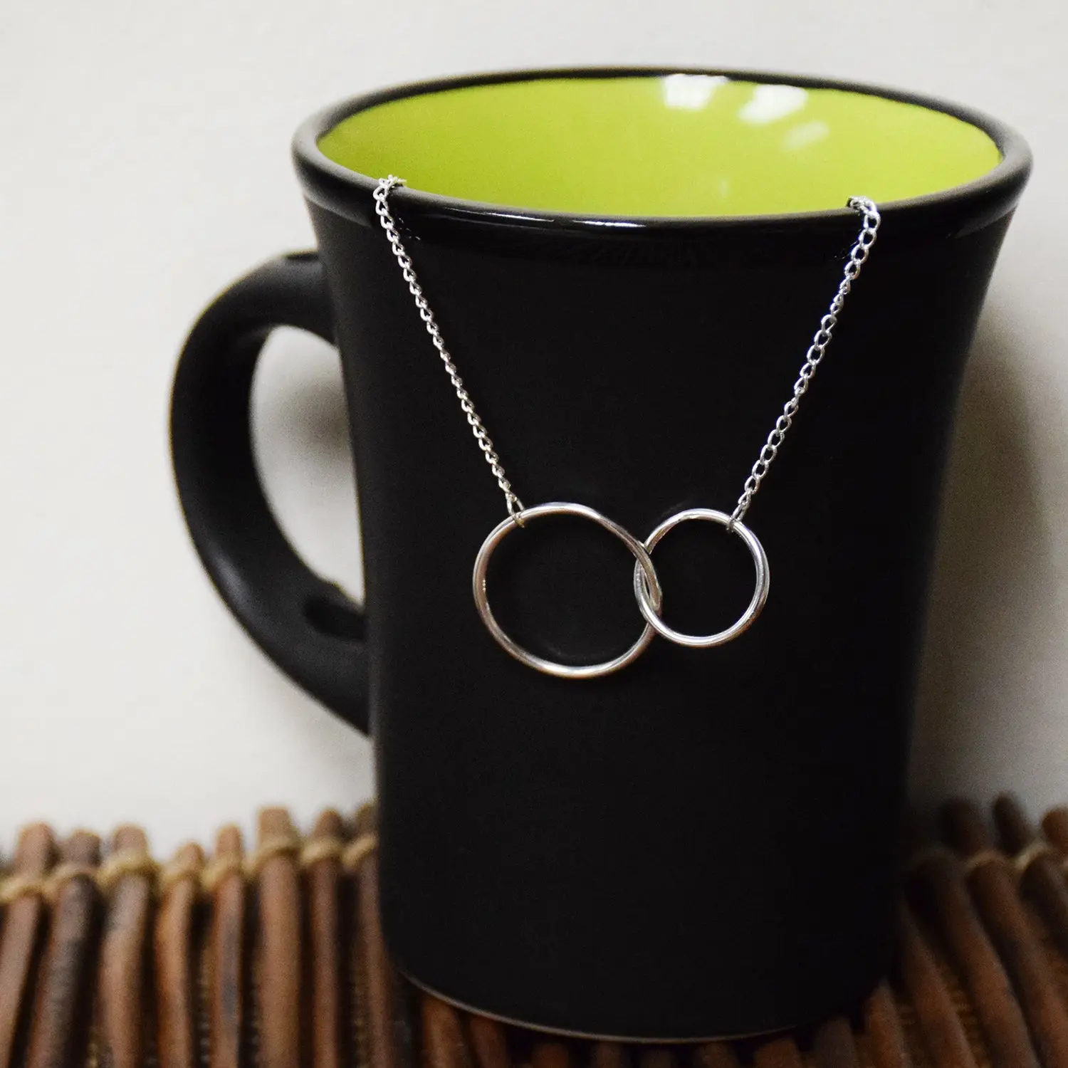 Grateful Spirit Necklace - Interlocking circles Necklace