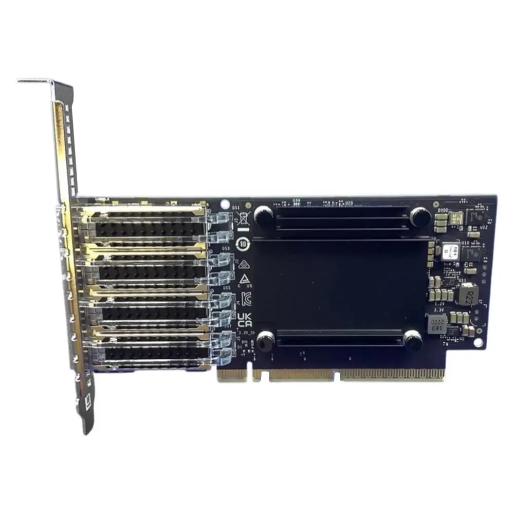 NVIDIA ConnectX-7 4-Port 50G SFP56 PCIe 4.0 x16 Adapter, x16 Slot Compatible, High Bandwidth for Artificial Intelligence, Enterprise Workload & AI Users