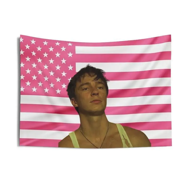 Rafe Cameron OBX Outer Banks Pogue Drew Starkey Flag Tapestry, Colorful Home Decor Artwork, Room Home Textile for Summer