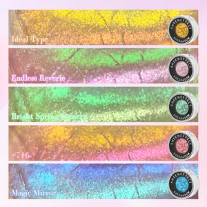 SheenEffect High-end Multichrome Eyeshadow Highlighter Makeup for Bold Face Look Cosmetics with Multichrome Formula & Radiant Glow