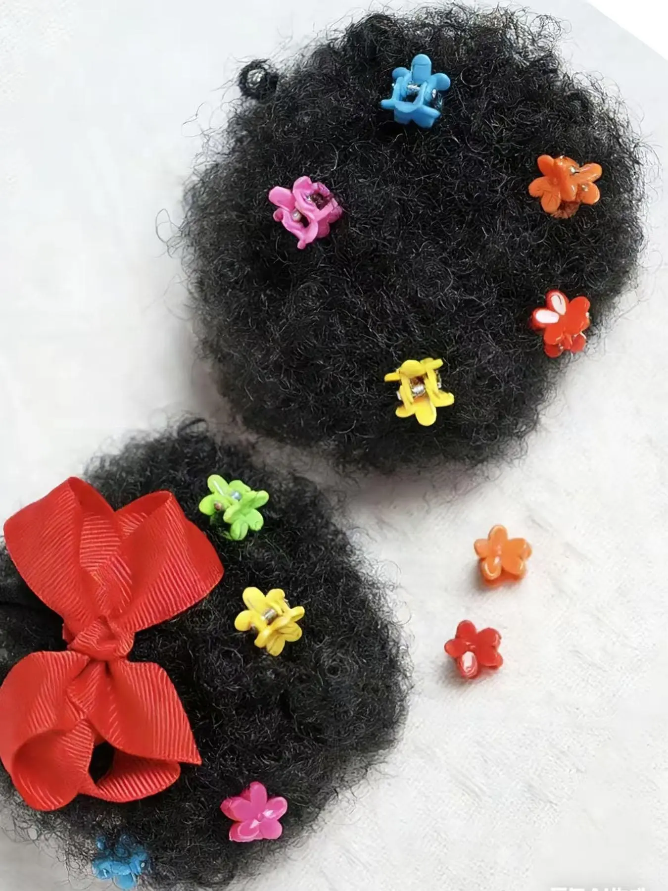 2pcs Puff Ponytail Extension, Handmade Kinky Curly Hair Clips, Synthetic Hair for Women & Girls, Ideal for Daily Wear & Special Occasions