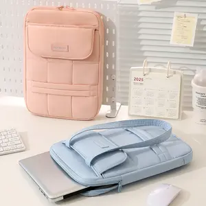 Laptop Bag for Women，14 inch Laptop Bag, Single Shoulder Portable Laptop Storage Bag, Shockproof Thickened Protective Case, Essential for Business Commuting