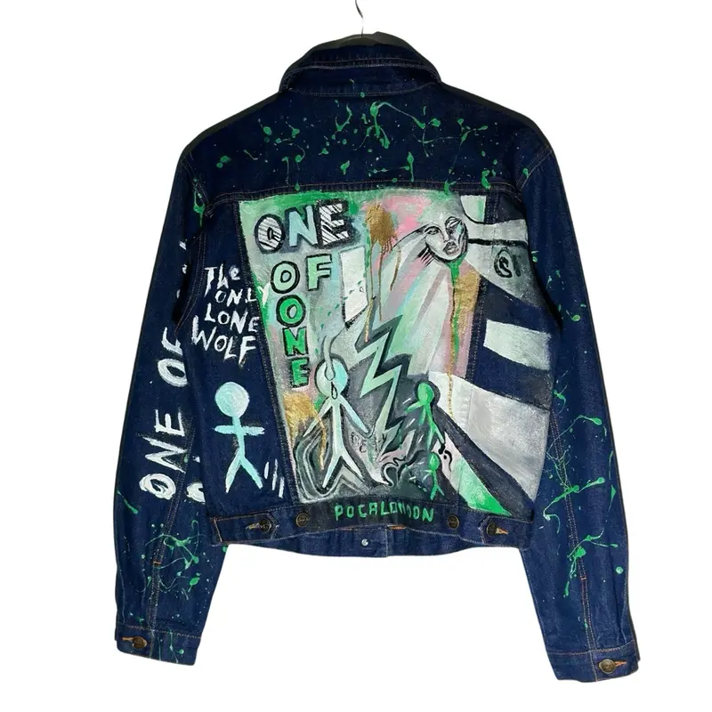 ‘One Of One’ Hand Painted Denim Jacket - Unisex