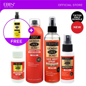 EBIN Wonder Lace Bond Active Wig Kit with FREE Remover Spray | Extreme Firm Hold, Waterproof, Long-Lasting