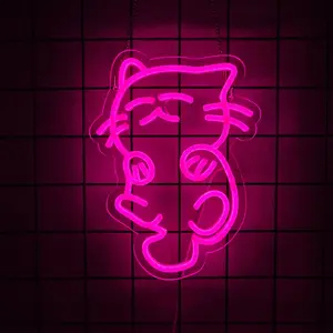 Cat Neon Sign, Cat Lamp Wall Decor,  Birthday Party Decorations for Home, Patio, Garden, Bars, Restaurants, Hotels, Stores, Clubs, Gift for Friends, Family and Kids