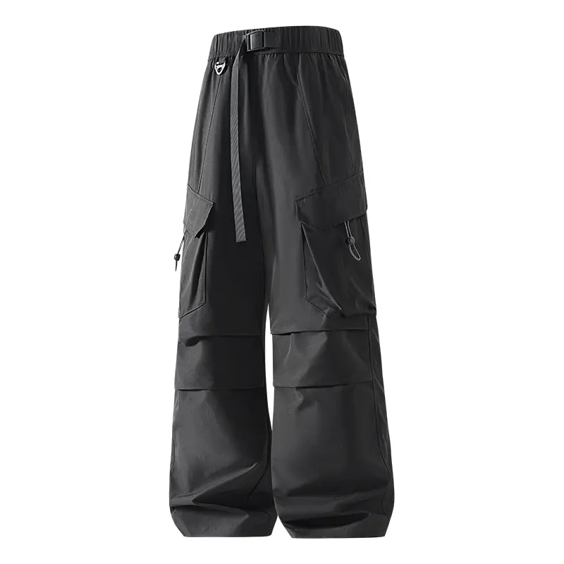 26 New Plus-Size Streetwear Brand Men’s Casual Outdoor Long Pants for Spring/Autumn, Waterproof Straight-Leg Hardshell Workwear Pants    3011