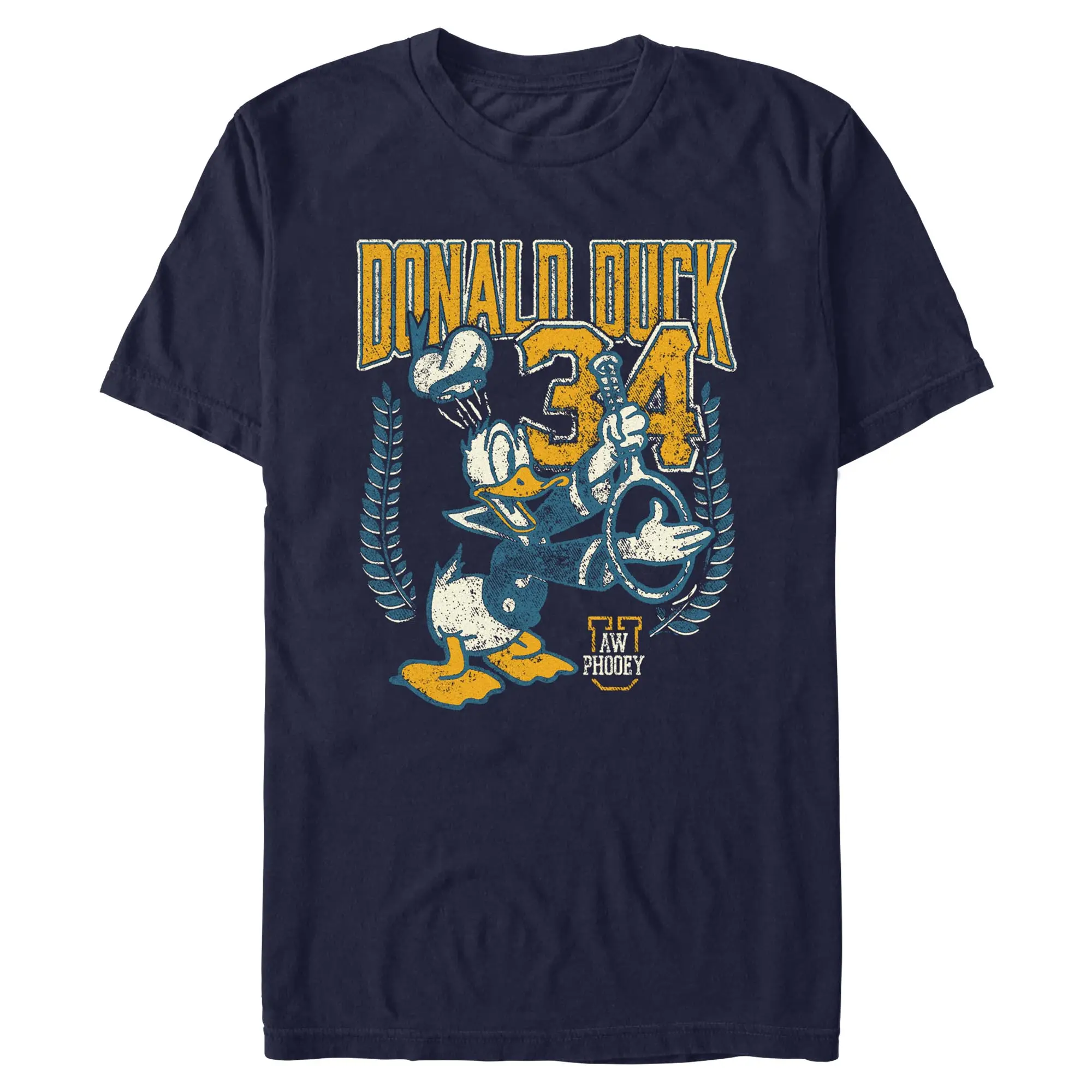 Mens Mickey & Friends Distressed Donald Duck 34 T Shirt