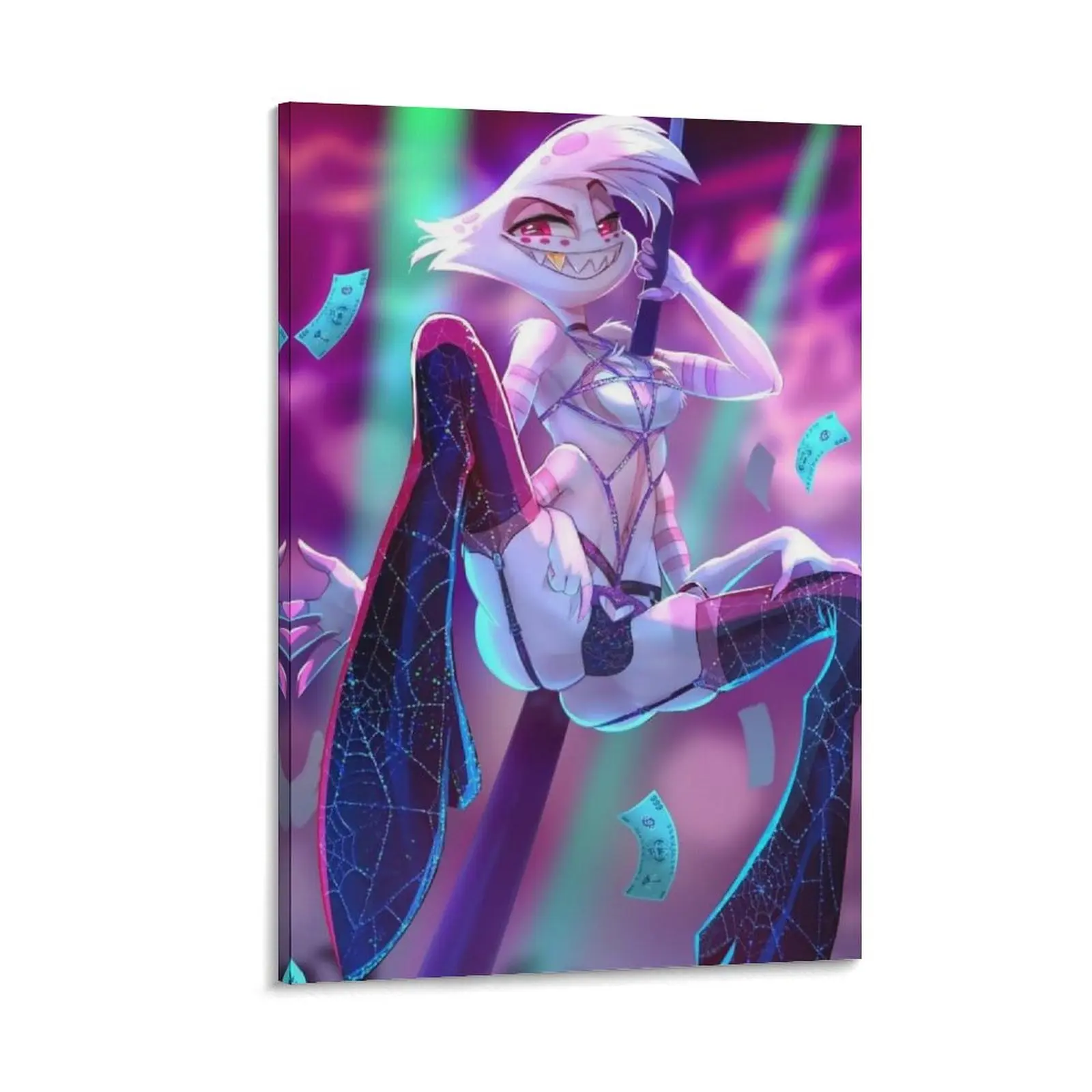 Hazbin Hotel Poster Angel Dust Anime Cartoon Poster 37 Canvas Poster Bedroom Decor Sports Landscape Office Room Decor Gift  Wall Ornaments Artistic Decoration Print