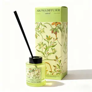 Rumilife Blooming Flowers Flameless Home Perfume 100ML Aroma Diffuser in Pink Green and Purple Natural Scent