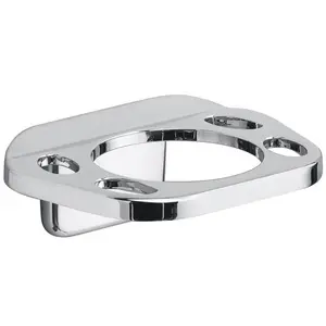 Die Cast Zinc Toothbrush & Tumbler Holder - Chrome