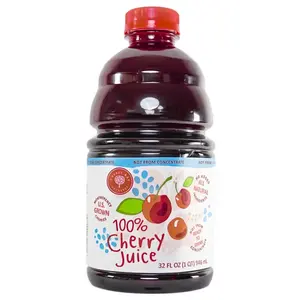 Cherry Bay Orchards Tart Cherry Juice, 32 oz Bottle - 100% Natural Cherry Juice Promotes Health and Wellbeing - Not from Concentrate