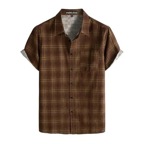 Khaki Brown Plaid