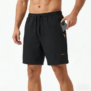 BAMIX Men's  Shorts, 7-inch quick-drying athletic shorts with zippered pockets, suitable for summer basketball, running, gym workouts, jogging and other outdoor activities.