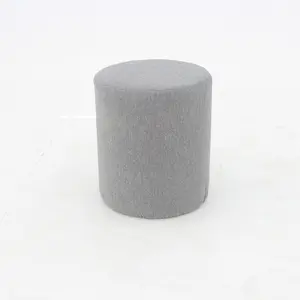 Elephant In A Box – Round Pouf Ottoman – Lightweight,  Foldable, Sturdy, Circular Footrest or Table for Living Room – Bedroom – Kids Bedroom (15 x 15 x 17.5)