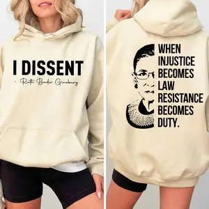 When Injustice Becomes Law Resistance Becomes Duty Shirt, I Dissent Shirt, Feminist Shirt, Women's Rights Shirt, Vote for Women Rights Shirt, Equality Shirt, Pro Choice Shirt, Reproductive Rights Shirt