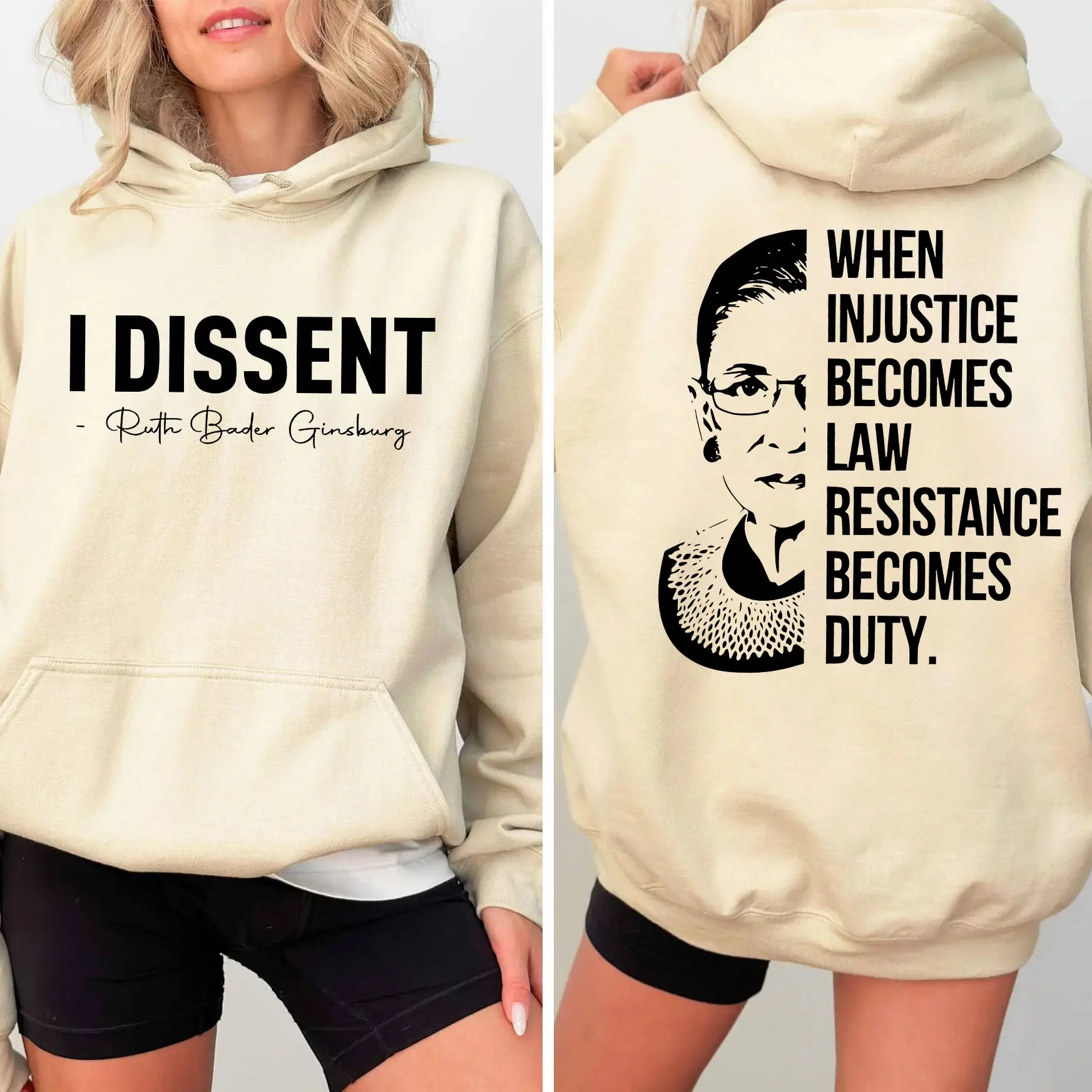 When Injustice Becomes Law Resistance Becomes Duty Shirt, I Dissent Shirt, Feminist Shirt, Women's Rights Shirt, Vote for Women Rights Shirt, Equality