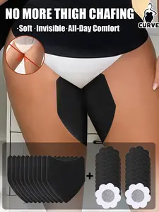 "30PCS Anti Chafing Thigh Pads Set - Invisible Soft Thigh Chafing Sticker, High Viscosity Skin Friendly Anti Wear Patches, Suitable for Thighs, Calves, Knees, Armpits, Perfect for Running, Walking, Sports"