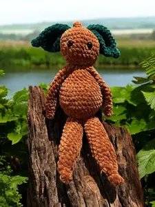 Premier Parfait XL XXL Mandrake Plushie 36 Inches Tall Soft Chenille Yarn Unique Color Combo Enchanting Fantasy Toy