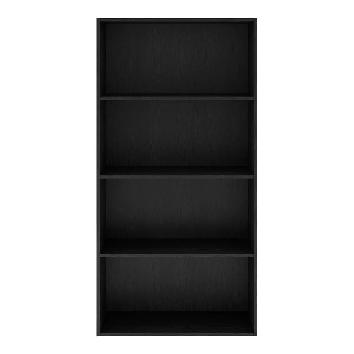 24/7 Shop At Home aModular Modern 4-Tier Cube Storage Organizer Shelves, Stackable Wood Bookcase Fits Cubby Bins for Organization, Dorm Teen Room Decor, Home Office