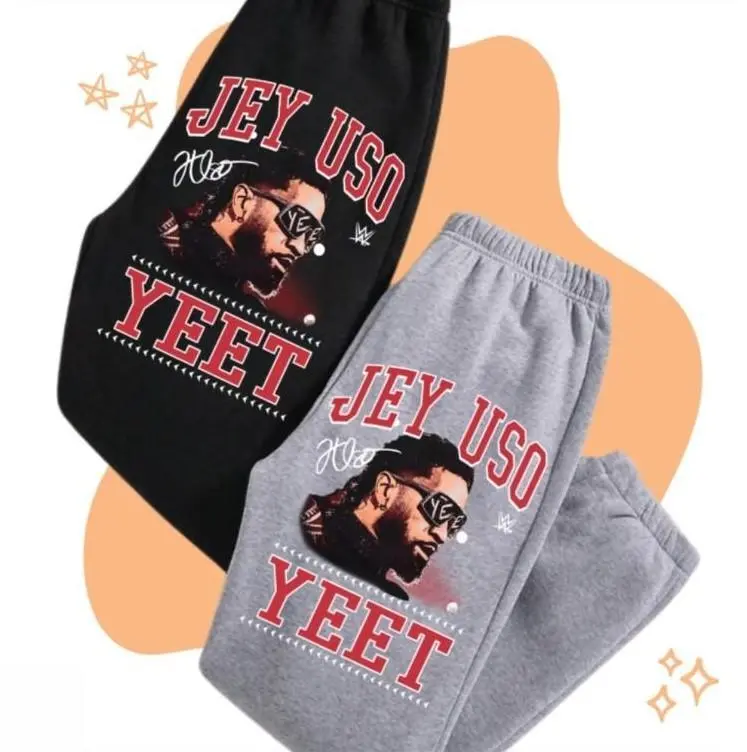 Men's Jey Uso Y Sweatpants, Gift For Fan, Unisex Sweatpants for Running and Casual Sports, All Season Cotton Fleece Comfortable Fit for Men Women QWKE