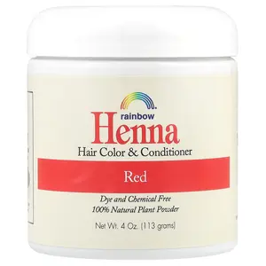 Rainbow Research Henna, Hair Color and Conditioner, Red, 4 oz (113 g)