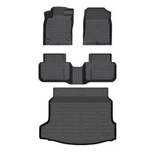 Depituu For 2025 2026 Honda Civic Hybrid Hatchback (Not Sedan) Floor Mats & Cargo Liners, All Weather Protection, Car Floor Liner Custom for Civic Hybrid 2025, Front & Second Rows Car Mats & Cargo Liner, Civic Hybrid 2025 Full Mats Set,car stuff,car