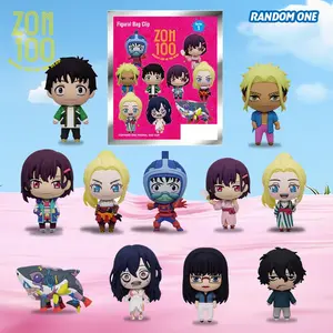 Official Zom 100 Blind Box PVC Bag Charm, 3D Figurine Keychain, Anime Collectible Accessory, Random Character Design, Perfect Gift