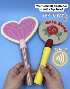 Tap to Pay Wand | Heart Concha, Mazapan de la Rosa NFC Card Holder