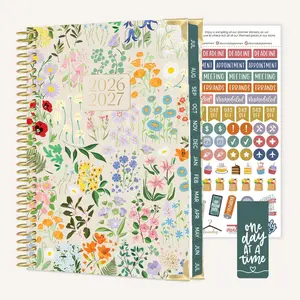 2026-27 Hard Cover Planner, 5.5" x 8.25" | Garden Party