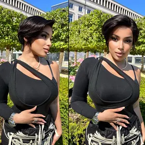 Luvme Mature Boss Style Affordable Pre-styled Short Pixie Cut Undetectable Invisible Lace Wig