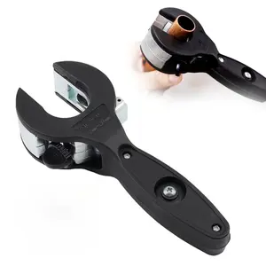 Ratcheting Tubing Cutter 1/4" to 7/8" - 2-in-1 Compact PVC Pipe Cutter for Close Quarters, Cuts Plastic Pipes, PPR, Hoses | Ratcheting Design for Effortless DIY & Plumbing