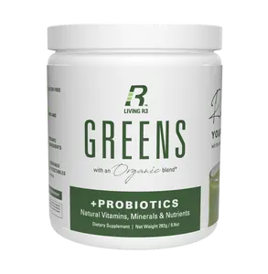 Super Greens Powder with Organic Blend and Probiotics Natural Vitamins, Minerals and Nutrients for Energy, Digestion and Wellness