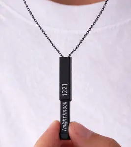Heated Rivalry 2PCS Heated Hockey Necklace Set 1221 1410 Stainless Steel Number Engraved Pull Out Hidden Message Pendant for Couples Friends Matching His And Hers Jewelry Gifts